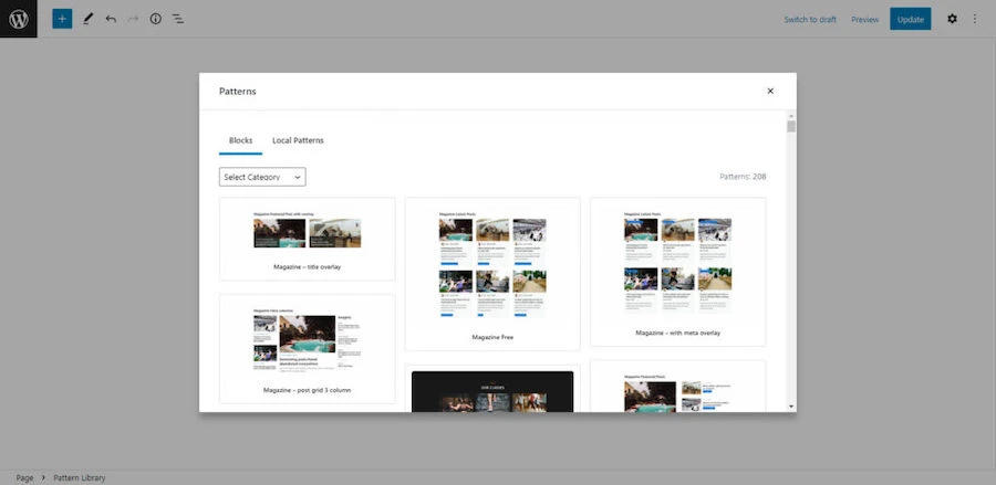 ตัวอย่างหน้าเว็บไซต์ที่สร้างด้วย GenerateBlocks และธีม Plant