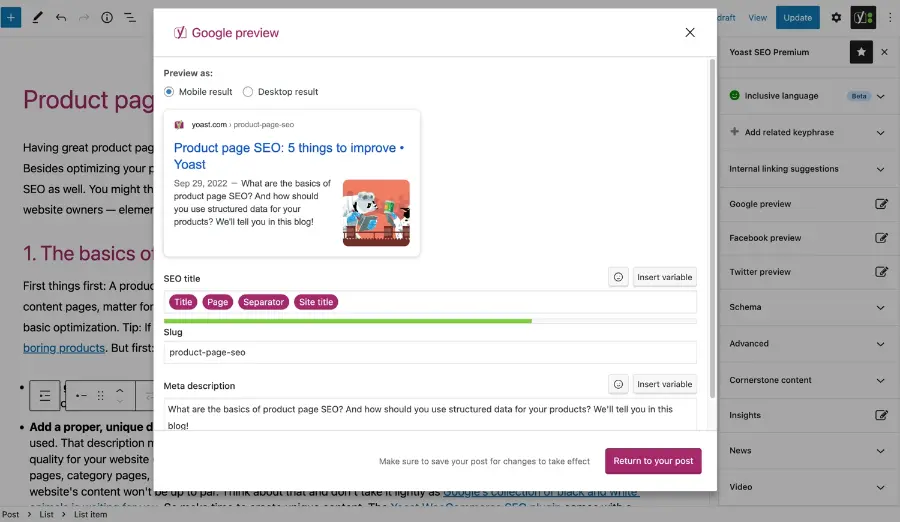 การใช้งานปลั๊กอิน Yoast SEO เพื่อปรับแต่ง Title และ Meta Description