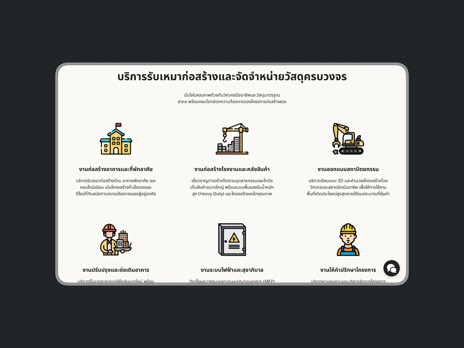 ภาพประกอบโปรเจกต์ Corporate & Business Website
